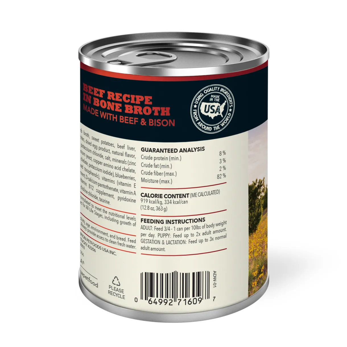 ACANA Wet Dog Food Beef Recipe in Bone Broth 363g