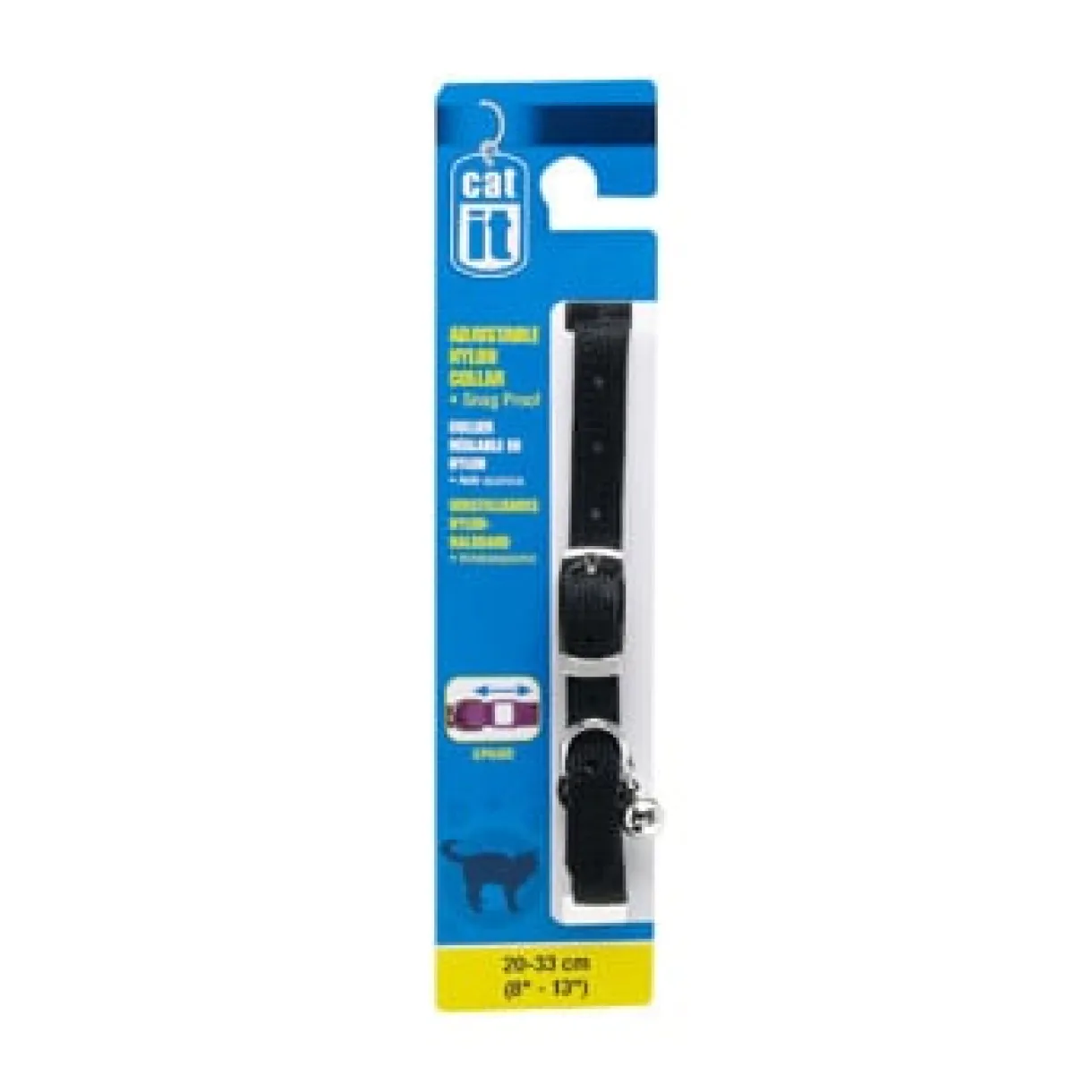 Adjustable Nylon Expand Cat Collar 9.5mmx20-33cm (8-13")