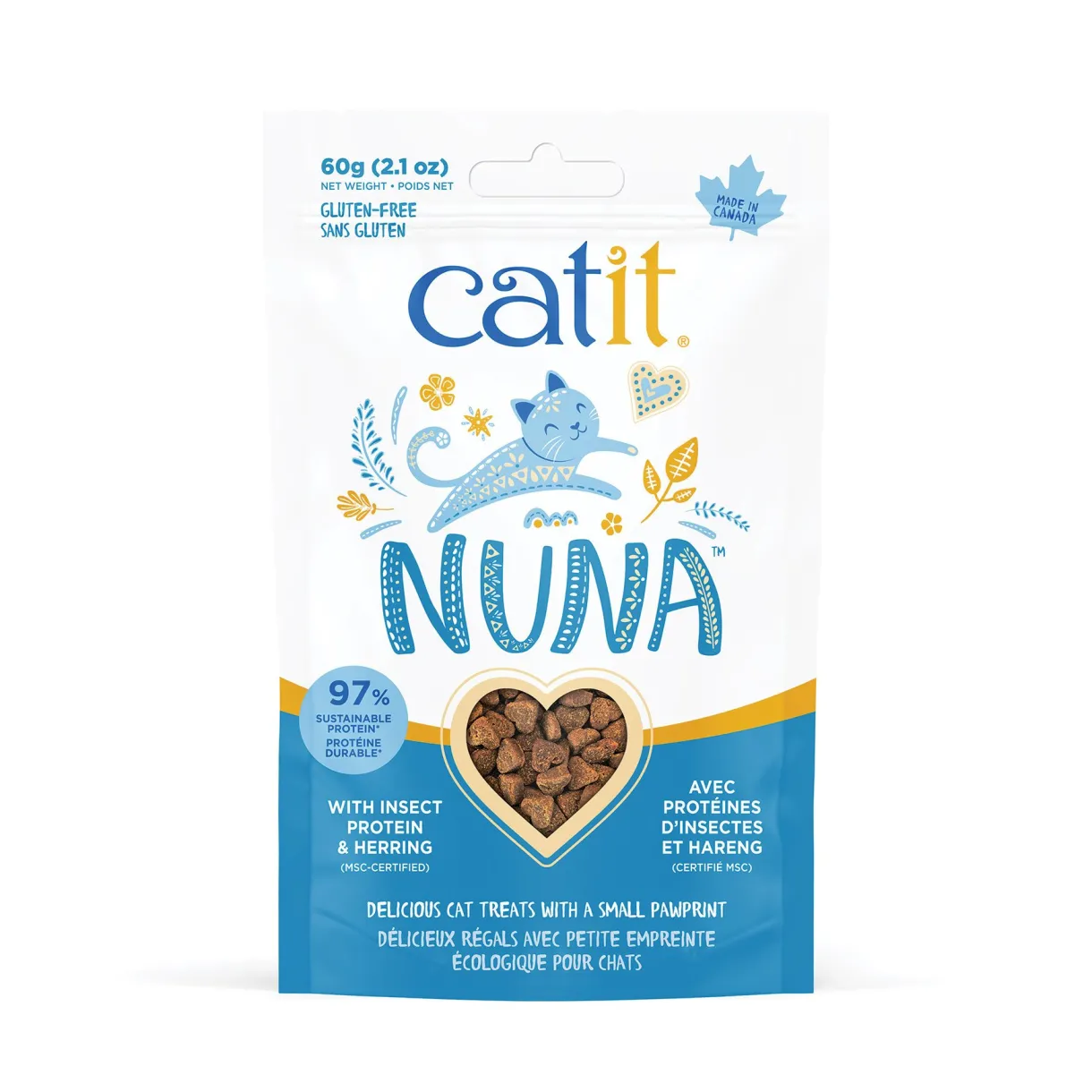Catit Nuna Treats Insect Protein & Herring 60g