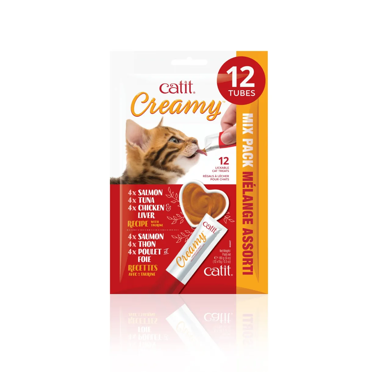 Creamy Lickable Cat Treat Assorted 12 Pack