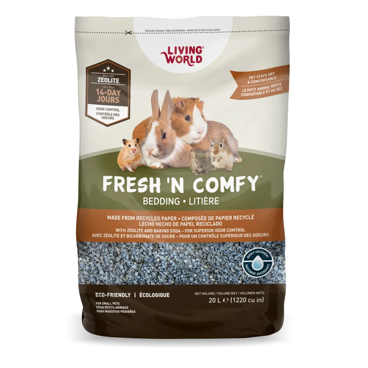 Fresh 'N Comfy Bedding - 20 L (1220 cu in) - Blue