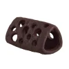 Holey Ceramic Tube Triangle Aquarium Ornament