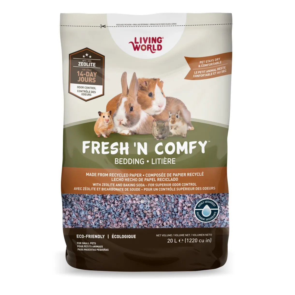 Living World Fresh 'N Comfy Bedding - 20 L (1220 cu in) - Confetti