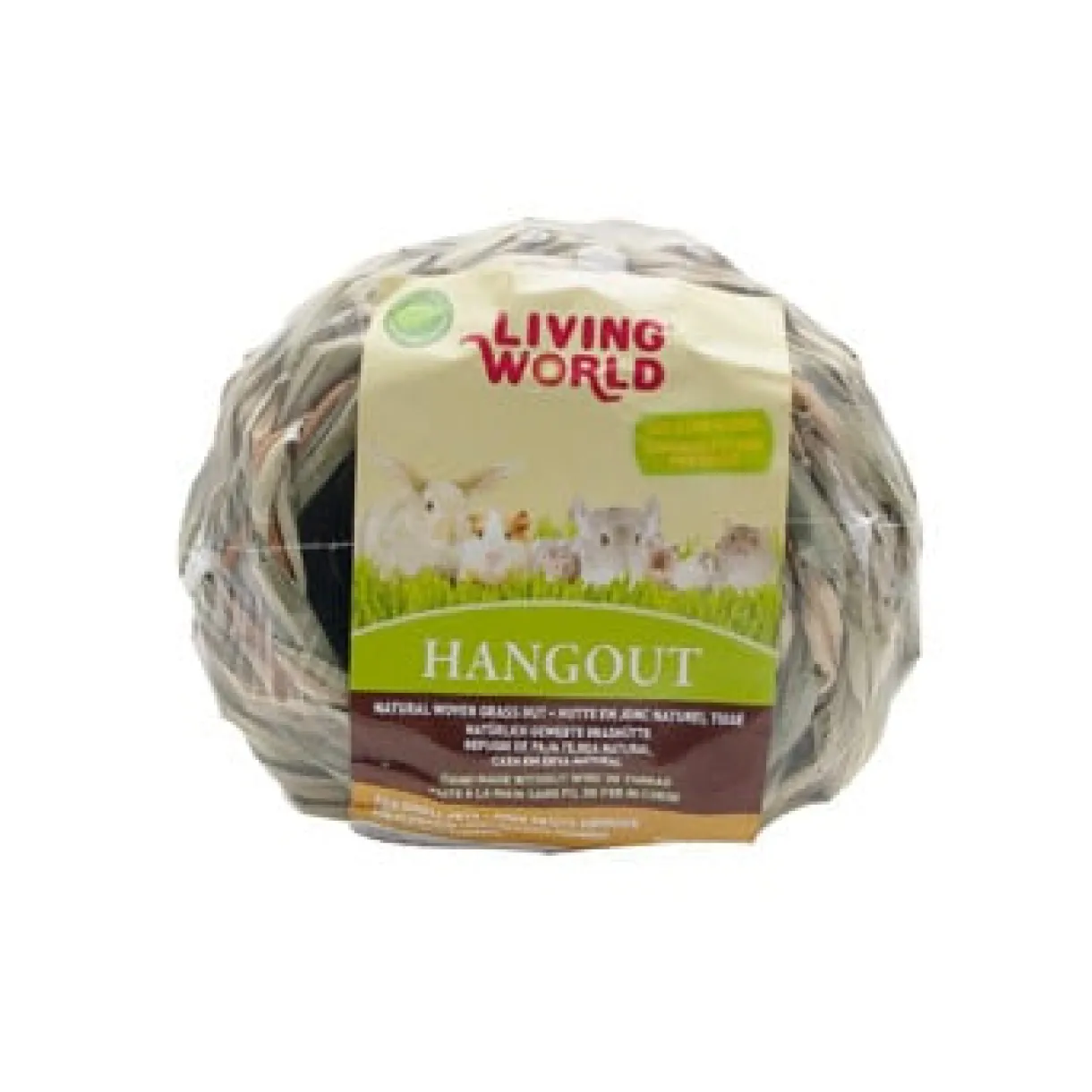 Living World Hangout Grass Hut - Small - 14 x 14 x 11.4 cm (5.5 x 5.5 x 4.5 in)