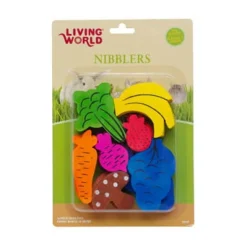Living World Nibblers Wood Chews - Fruit/Veggie Mix