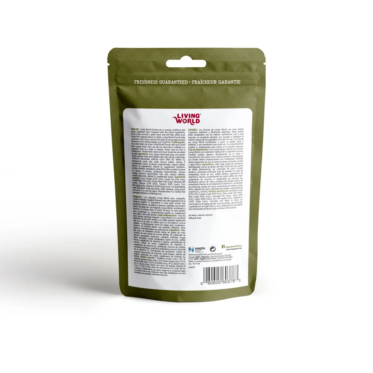 Living World Small Animal Donuts - 120 g (4.2 oz)