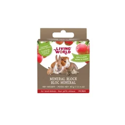 Living World Small Animal Mineral Block Apple Flavour Small 40g (1.4oz)