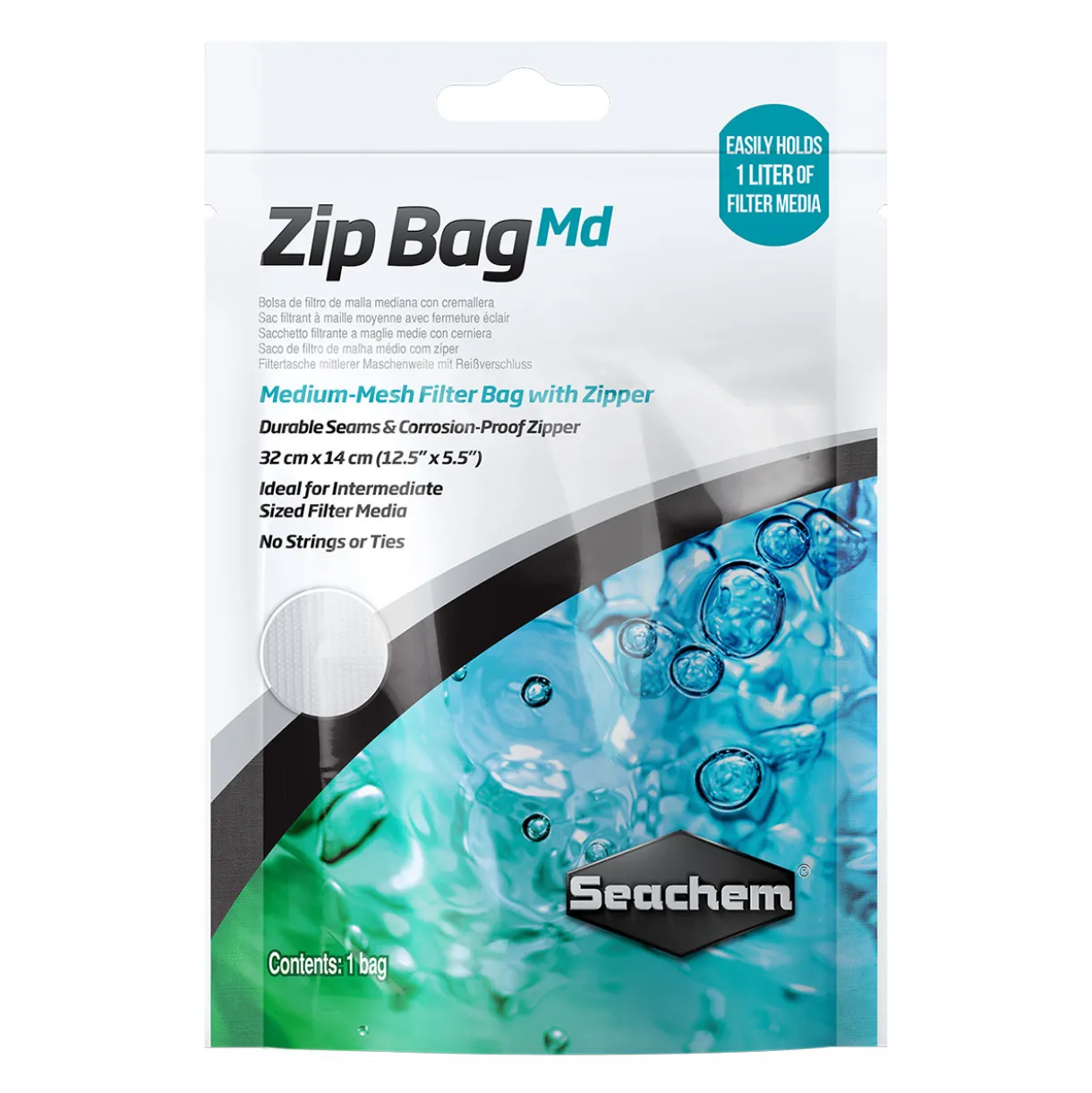Seachem Zip Bag - 12.5"x5.5"