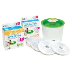 Triple Action Fountain Filter 2 Pack