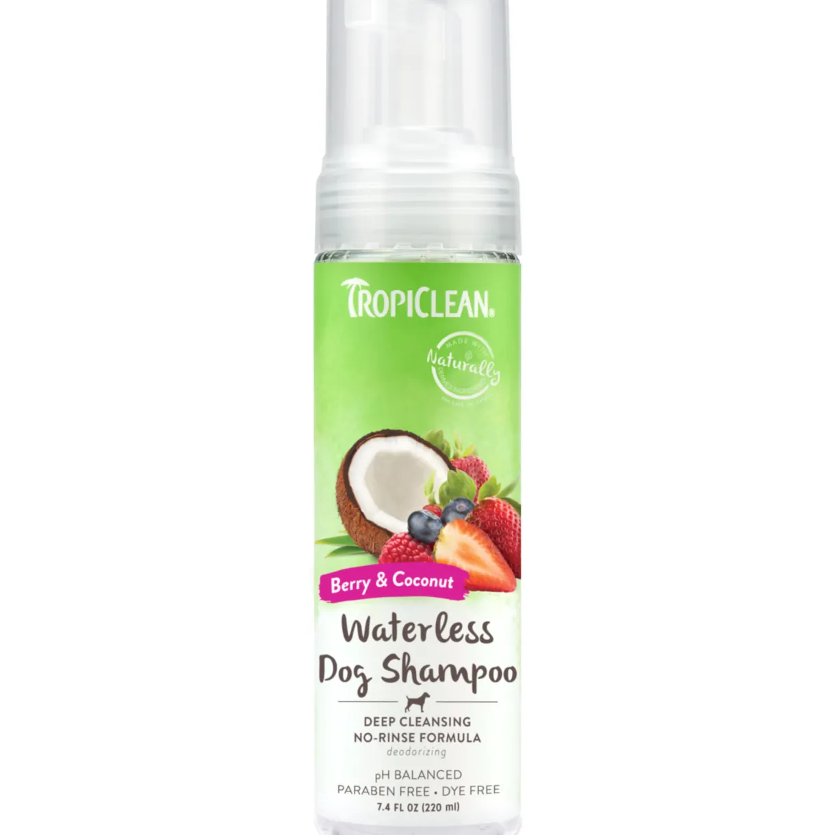 Tropiclean Waterless Shampoo for Dogs Deep Cleansing 7.4oz