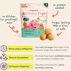 Woof Birthday Pops Small